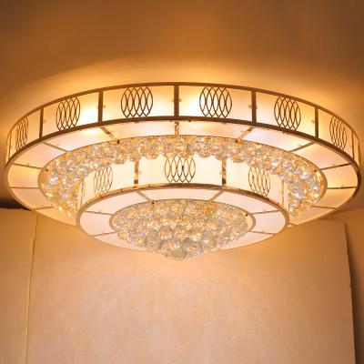 China European style luxury hotel lobby drop lamp living room furniture gold LED light wedding decoration chandelier villa lighting for sale