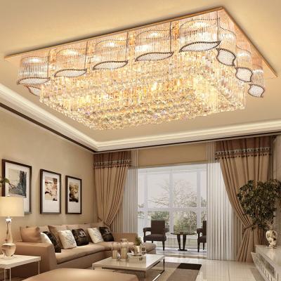 China Modern Square Chandelier For Living Room Pendant Light Led Light Lamp Decorative Lighting Style Packing Modern Luxury Crystal for sale