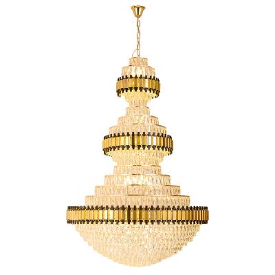 China Contemporary European style design villa hotel living room building medium floor crystal chandelier decoration club indoor luxury lamp for sale