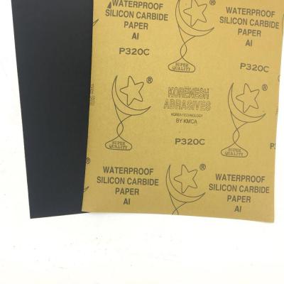 China Waterproof Paper Backing Sandpaper Polishing Gold Foil for sale