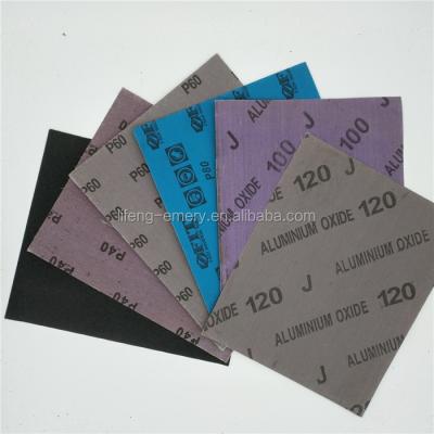 China Grinding For Emery Cloth Aluminum Oxide Abrasive Cloth Wood Sheet For Hand Use for sale