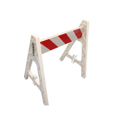 China Double Sided Manufacturer Supply Type 1 Plastic A-frame Barricade With Double Sided Reflective for sale