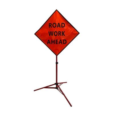 China American Business Area Safety Ahead Safety Road Race Sign Compact Type Standard Holder for sale