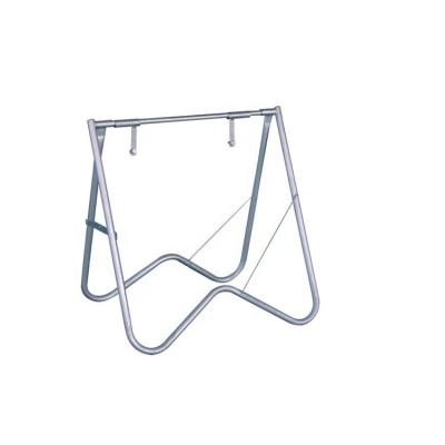 China Durable Steel Warning Frame Fit For Sign 600x600 750x950mm Galvanized Pipe Swing Rack Display for sale