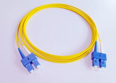 Chine Corde de correction rocailleuse de Lszh de duplex de Sc UPC pour le système de DWDM à vendre