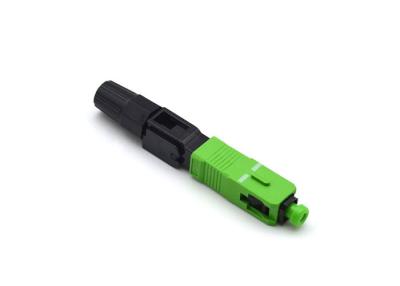 China CATV Pre Polished SC APC Fiber Optic Fast Connector for sale