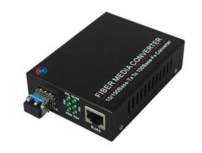 China TRX PWR FDX LED Indicator LC Single Mode Fiber Media Converter for sale