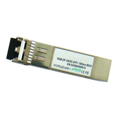 China transceptor da fibra ótica de 10G CWDM 1550nm 80km SFP+ à venda