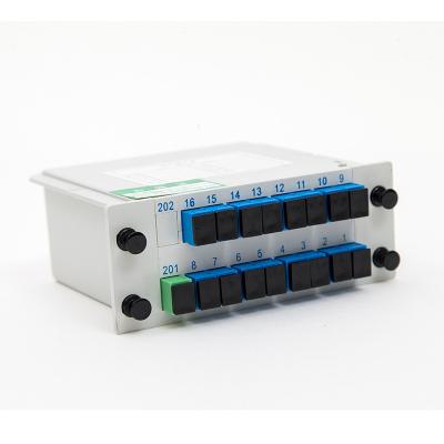 China GPON EPON Fiber Optic PLC Splitter , Cassette Plc Splitter 1x8 for sale