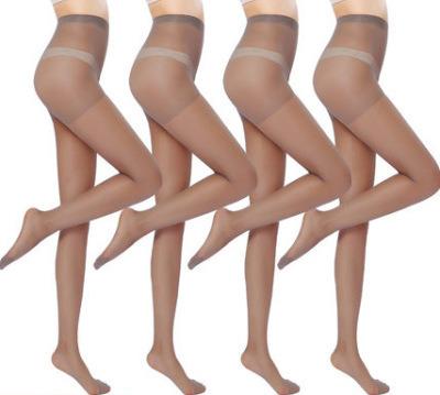 China Antibacterial black translucent skin stockings lightly style anti-shaving color sunscreen free cut sheer pantyhose for sale