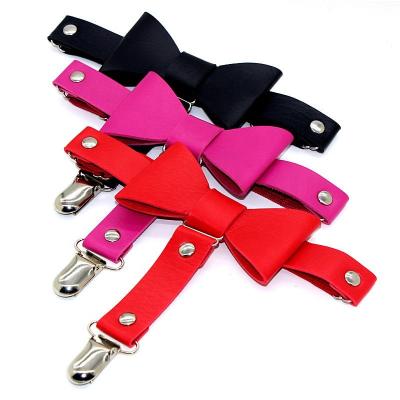 China Synthetic Leather Girls Harajuku Hip Hop Punk Butterfly Train Foot Ring Strap Handmade Leather Women Leg Buckle Garter Boots Accessories for sale