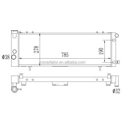 China 100% Alloy Performance Aluminum Radiator For Jeep 4.0L L6 Cherokee - CC 242ci 1991-2001 for sale