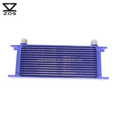 China Universal 15 Row AN10 Aluminum Aluminum British Type Oil Cooler Racing Auto Part Engine Transmission Radiator for sale