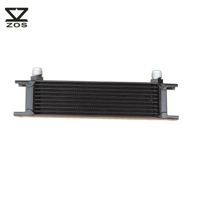 China Universal 10 Row AN10 Aluminum British Type Racing Auto Part Engine Transmission Radiator Oil Cooler for sale