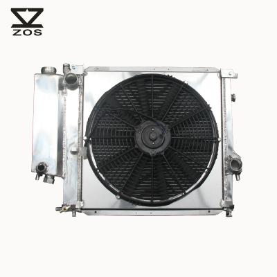 China Aluminum Aluminum Radiator +Fan Shroud For 91-00 BMW Z3 318ti 318is 318i 2Row MT 1295 for sale