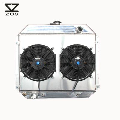 China 3Row Aluminum Radiator + Fan Aluminum Shroud For Toyota Landcruiser 80 SERIES 93-97 for sale