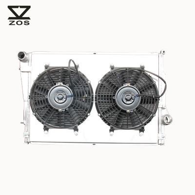 China M3 E46 Aluminum Radiator With Fan Shroud For BMW L6 3.2L 2001-2006 2627 56mm Aluminum for sale