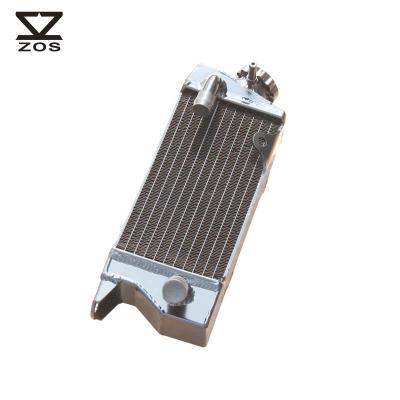 China 2 Row Aluminum For Kawasaki KX80 1998-2000 KX85 2001-2009 Aluminum Radiator Silver Black for sale