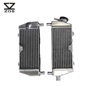 China Small aluminum radiator 2-Row/Core aluminum motorcycel radiator for Kawasaki KX125 KX250 1994-2002 for sale