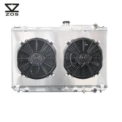 China Aluminum Aluminum Radiator + Fan Shroud Camry ES300 Toyota Lexus V6 92 93 2ROW 1303 Fit for sale