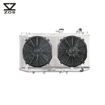 China Aluminum Auto Radiator And Fan Shroud For Toyota Camry Lexus 1988-1991 ES250 1990 1991 V6 2.5 for sale