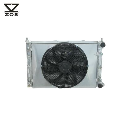 China Aluminum Oil Filled Radiator And Fan Shroud For 1997-2007 Alfa Romeo 156 2.0L 2.5L V6 Manual for sale