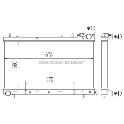 China Aluminum Aluminum Radiator ForSubaru 2.5L H4 2458cc - CI Forester for sale