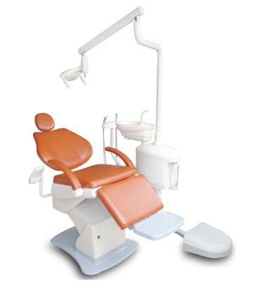 China High performance metal led dental chair unit latest leather whitening system. for sale