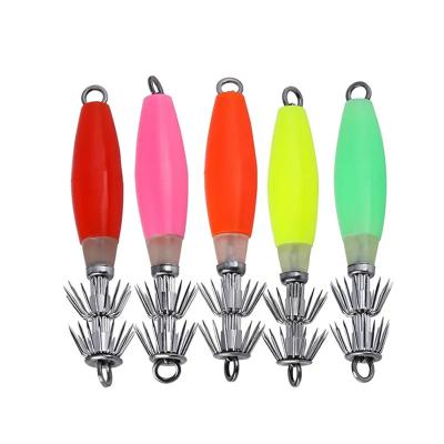 China Normal Fishing 10cm luminous jig lure sea fishing hook octopus jigging lure squid jig for sale