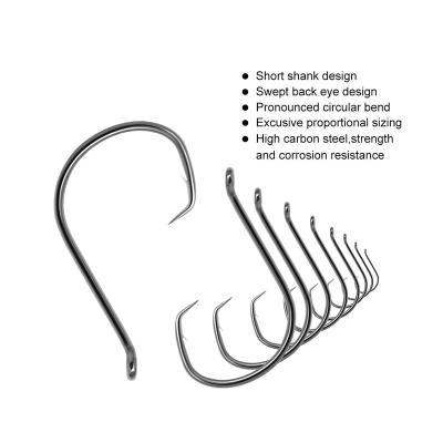 China Fishing 7385 high carbon steel saltwater fishing single circle hooks for sale