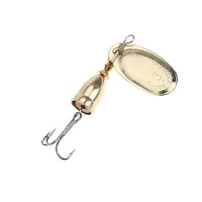 China Normal Fishing Spinner bait fishing lures metal spoon lures with treble hooks for sale