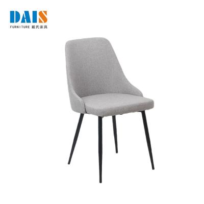 China New Design Basic Modern Black Trumpet Metal Chair Leg Paint Chair for sale