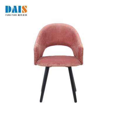 China Promotional Hot Selling Retro Chair Modern Flannel Dinner Chair for sale