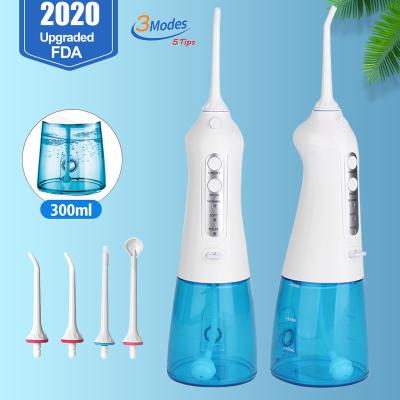 China NEW 5 Jet 300ml Portable Dental Cleaner YOOSK Oral Rechargeable Flosser Oral Flosser USB Irrigador Water Flosser Irrigation Teeth for sale