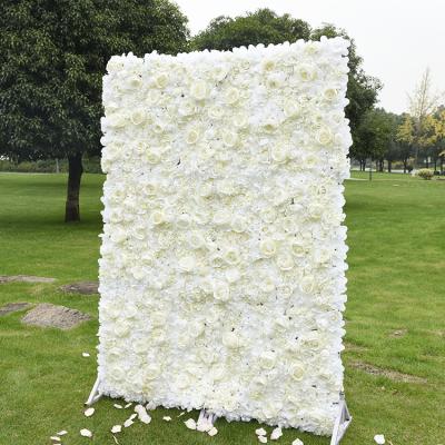 China Silk wedding home/office/party/wedding artificial flower wall fashion backdrop wall flower wholesale price decoration for decoration for sale