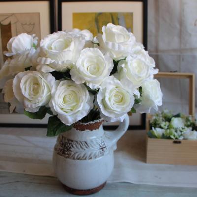 China Fabric Hydrangea Flowers Hydrangea Artificial Peony Silk Flower Bouquet For Wedding Floral Arrangements And Home Decoration for sale