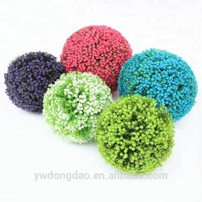 China EW-10223 Easily Assembled Hot Selling Artificial Plants Flower Ball Artificial Grass Ball for sale