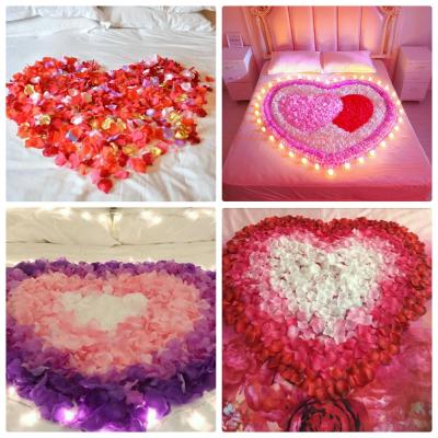 China Home/Office/Party/Wedding Silk Rose Petals Beautiful Artificial Flower Decoration Wedding Party Decoration for sale