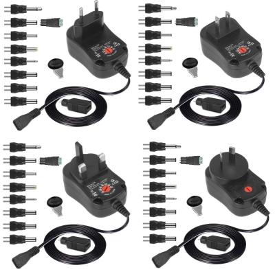 China Interchangeable Universal Socket 5v 6v 9v 12v 1a 1.5a 2a 3a DC Power Supply Power Adapter 66*43*36mm for sale