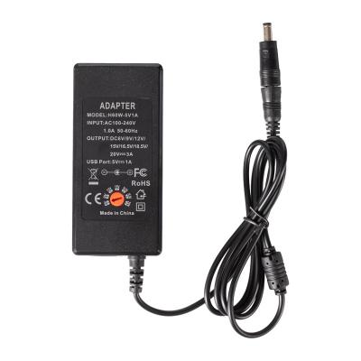 China 65w 20v 3.25a Universal External Usb C Laptops Battery Charger With Cable Type C Power Adapters Supply For Lenovo Asus Hp Dell H60W-5V1A for sale