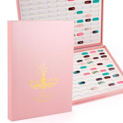 China Nail Art Nail Art Tool Colors Gel Nail Art Polish 216 Color Chart Card Appearance Nail Design Display Book for sale