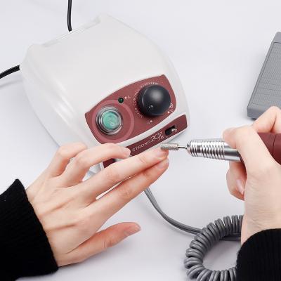 China Beauty 35000rpm Nail Drill 65w Electric Manicure Electric Nail Drill Machine For Nail Salon for sale