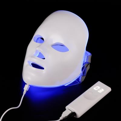 China Skin Tightening Skin Rejuvenation 7 Colors Beauty Therapy LED Face Masks Programmable Led Light Face Mask for sale