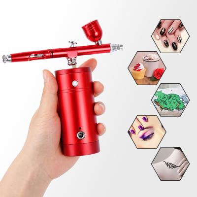 China Skin Revitalizer Mini Oxygen Spray Paint Airbrush Compressor Airbrush for sale