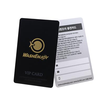 China VIP member management. Luxury Black PVC Card Printing Customized VIP Card With Matte Surface for sale