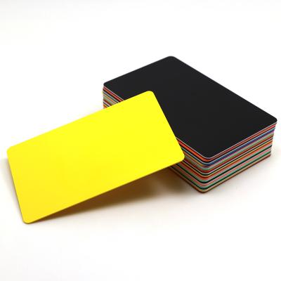 China Pure Yellow Blank PVC Membership ID Cards Inkjet PVC Printable Business Cards For Card Printer for sale