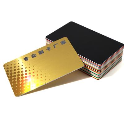 China Free Sample Plastic Gold Brushed PVC Customized Plastic Card For VIP Membership for sale