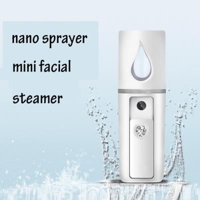 China Mini Hydration Nano Jet Cosmetic Facial USB Handheld Mirror Humidifier for sale