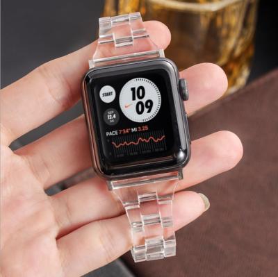 China Not Specific For Apple Watch Narrow Slim Thin Clear Transparent Band Watch Strap Hot New for sale