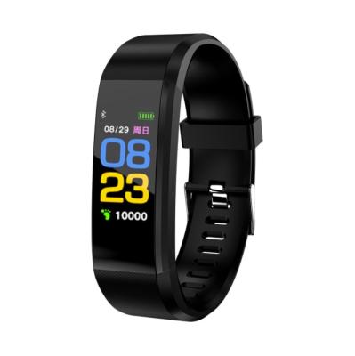 China Plastic Heart Rate Fitness Tracker Smart Bracelet Sports Smart Watch 115plus for sale